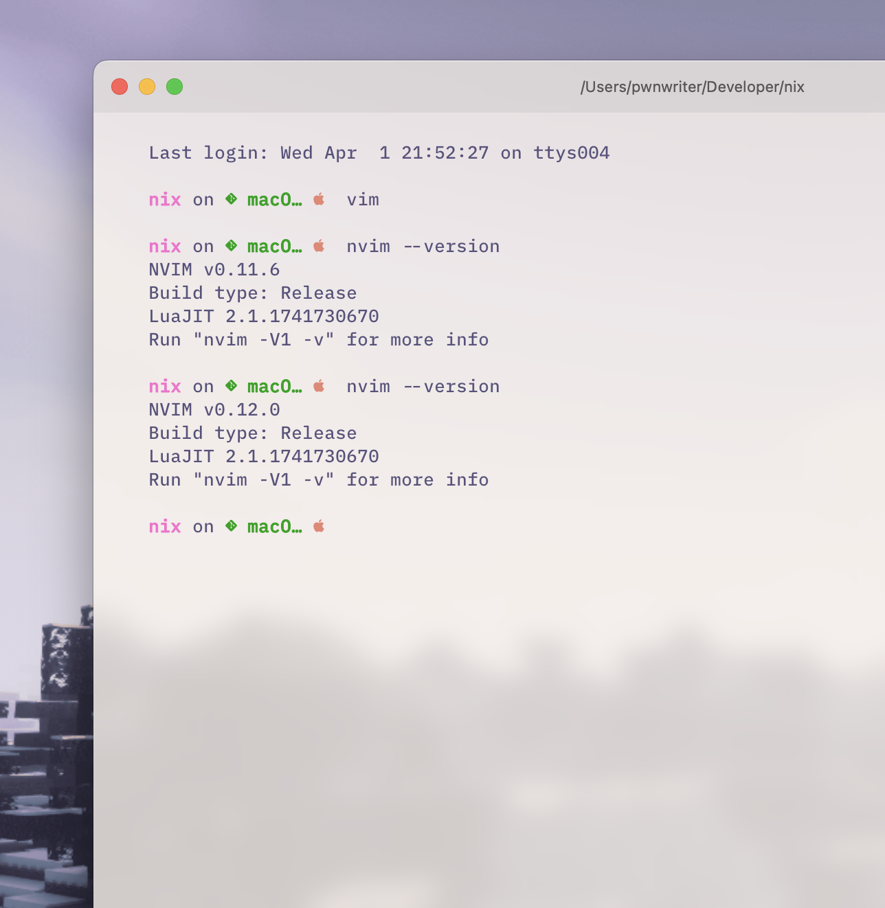 neovim 12